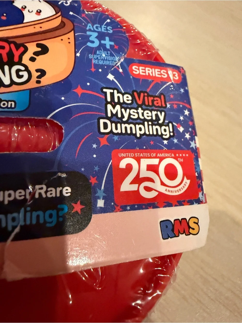 New Viral Mystery RMS Squishy Dumpling Crazy Fun Americana USA Limited Edition